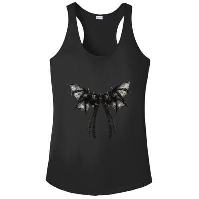 Halloween Bat Gothic Coquette Bow Retro Halloween Ladies PosiCharge Competitor Racerback Tank