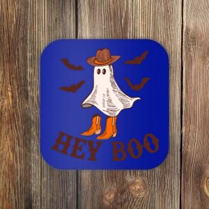 Hey Boo Ghost Western Cow Funny Halloween Spooky Cute Gift Coaster