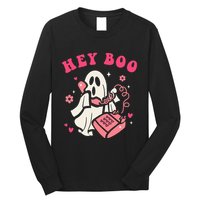 Hey Boo Ghost Halloween Long Sleeve Shirt