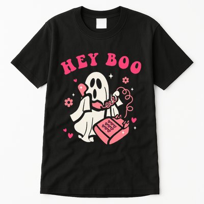 Hey Boo Ghost Halloween Tall T-Shirt