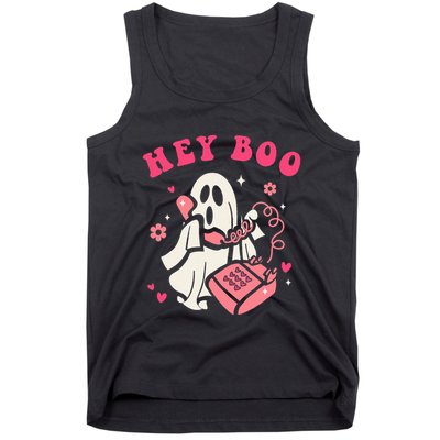 Hey Boo Ghost Halloween Tank Top