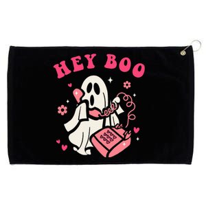 Hey Boo Ghost Halloween Grommeted Golf Towel