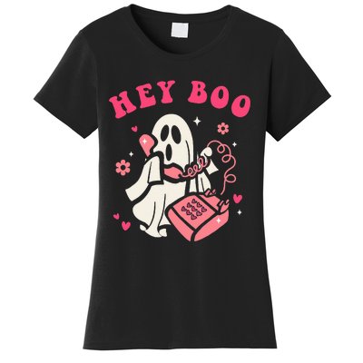 Hey Boo Ghost Halloween Women's T-Shirt