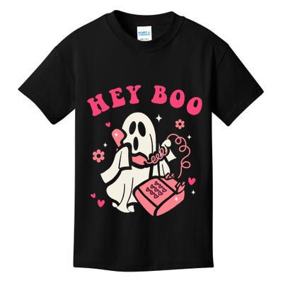 Hey Boo Ghost Halloween Kids T-Shirt