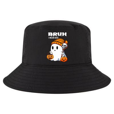 Halloween Bruh Ghost Boo Skull Pumpkin Cool Comfort Performance Bucket Hat