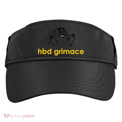 Happy Birthday Grimace HBD Funny Fast Food Meme Adult Drive Performance Visor