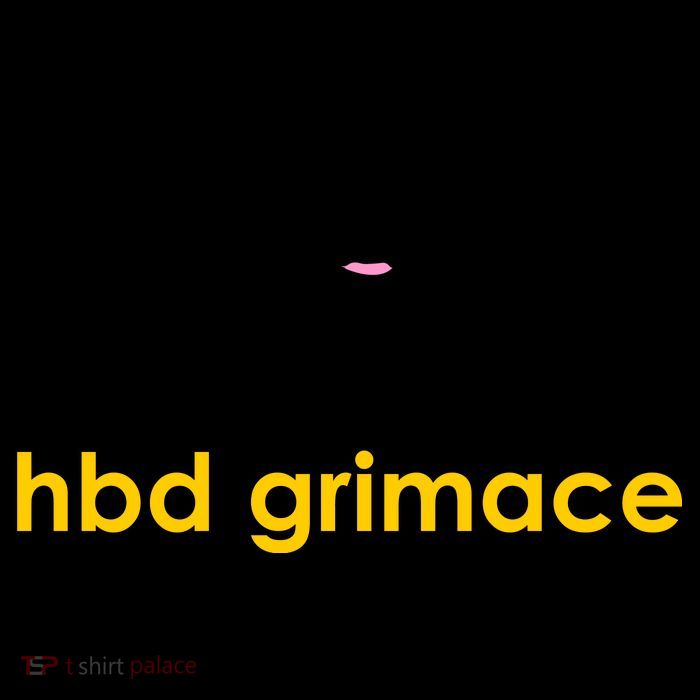 Happy Birthday Grimace HBD Funny Fast Food Meme Flat Bill Trucker Hat