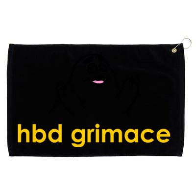 Happy Birthday Grimace HBD Funny Fast Food Meme Grommeted Golf Towel