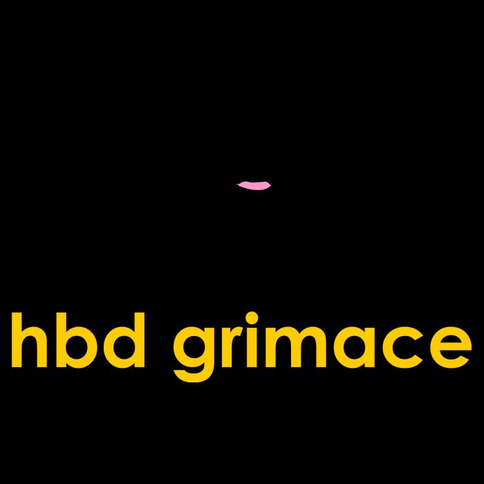 Happy Birthday Grimace HBD Funny Fast Food Meme Cropped Pullover Crew
