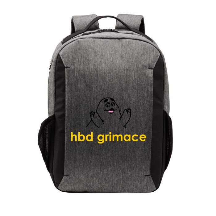 Happy Birthday Grimace HBD Funny Fast Food Meme Vector Backpack
