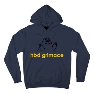 Happy Birthday Grimace HBD Funny Fast Food Meme Hoodie