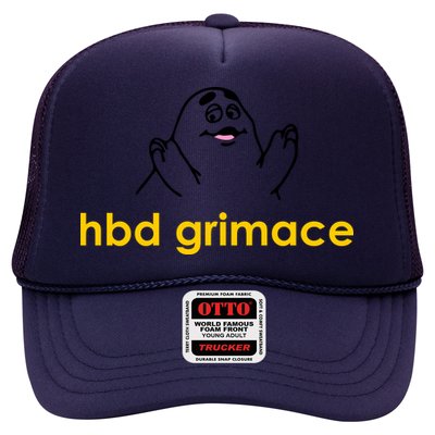 Happy Birthday Grimace HBD Funny Fast Food Meme Trucker Hat