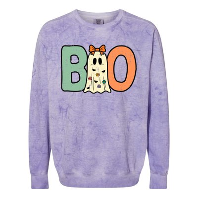 Halloween Boo Ghost Cute Costume Colorblast Crewneck Sweatshirt