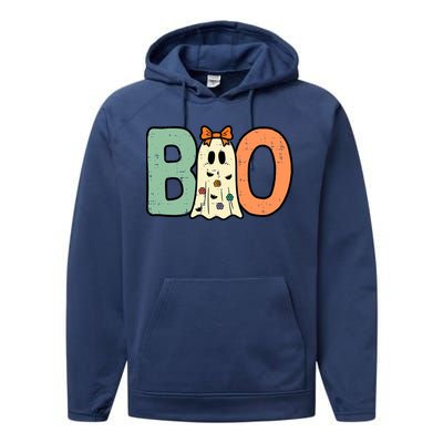 Halloween Boo Ghost Cute Costume Performance Fleece Hoodie