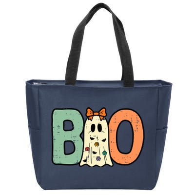 Halloween Boo Ghost Cute Costume Zip Tote Bag