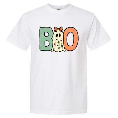 Halloween Boo Ghost Cute Costume Garment-Dyed Heavyweight T-Shirt