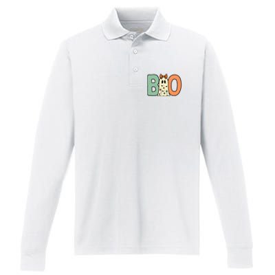 Halloween Boo Ghost Cute Costume Performance Long Sleeve Polo