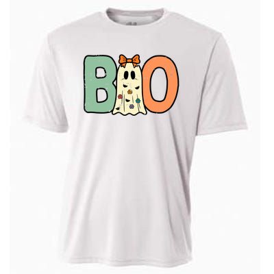 Halloween Boo Ghost Cute Costume Cooling Performance Crew T-Shirt