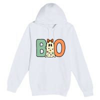 Halloween Boo Ghost Cute Costume Premium Pullover Hoodie