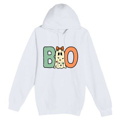 Halloween Boo Ghost Cute Costume Premium Pullover Hoodie