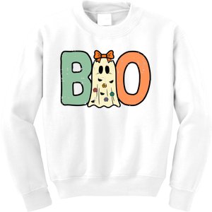 Halloween Boo Ghost Cute Costume Kids Sweatshirt