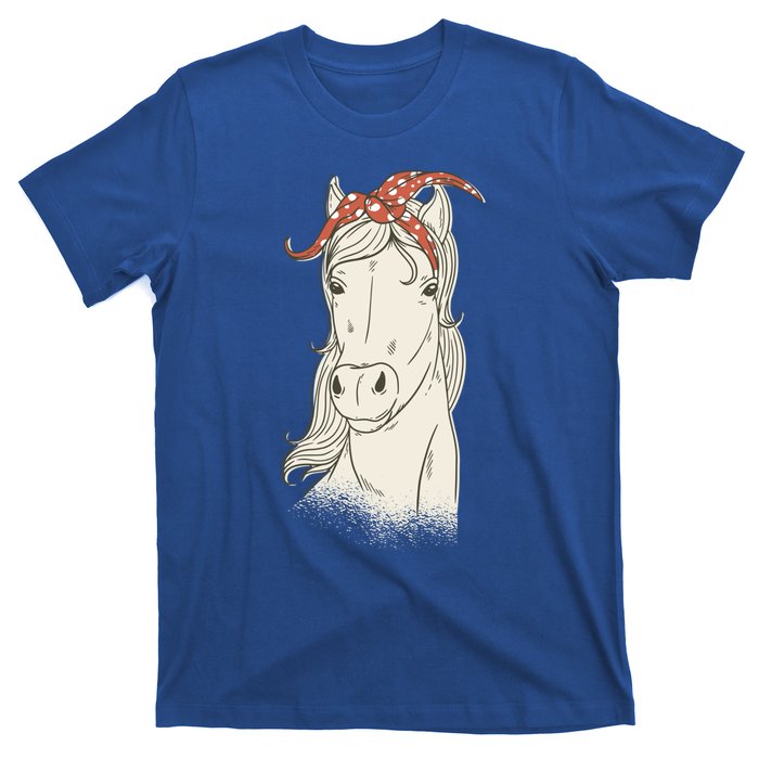 Horse Bandana Graphics Horseback Riding Funny Horse Lover Great Gift T-Shirt