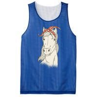 Horse Bandana Graphics Horseback Riding Funny Horse Lover Great Gift Mesh Reversible Basketball Jersey Tank