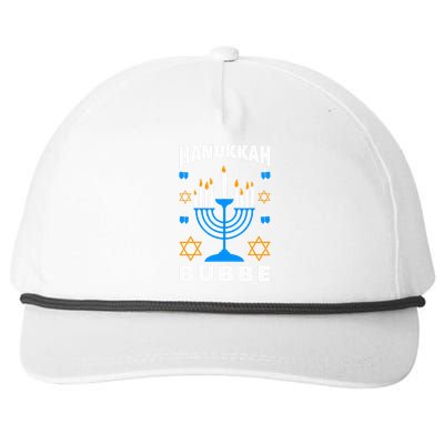 Hanukkah Bubbe Grandma Jewish Festival Chanukah Latke Hanuka  Snapback Five-Panel Rope Hat