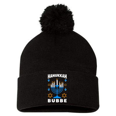 Hanukkah Bubbe Grandma Jewish Festival Chanukah Latke Hanuka  Pom Pom 12in Knit Beanie