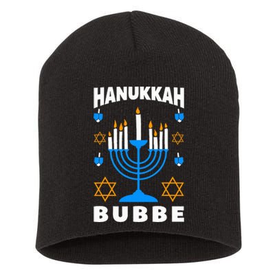 Hanukkah Bubbe Grandma Jewish Festival Chanukah Latke Hanuka  Short Acrylic Beanie