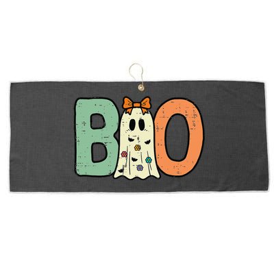 Halloween Boo Ghost Cute Large Microfiber Waffle Golf Towel