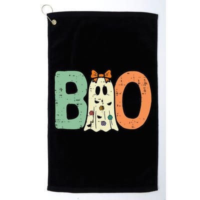 Halloween Boo Ghost Cute Platinum Collection Golf Towel