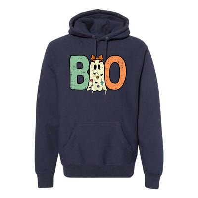 Halloween Boo Ghost Cute Premium Hoodie