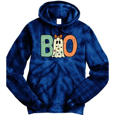 Halloween Boo Ghost Cute Tie Dye Hoodie