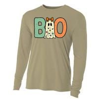 Halloween Boo Ghost Cute Cooling Performance Long Sleeve Crew