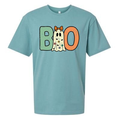 Halloween Boo Ghost Cute Sueded Cloud Jersey T-Shirt