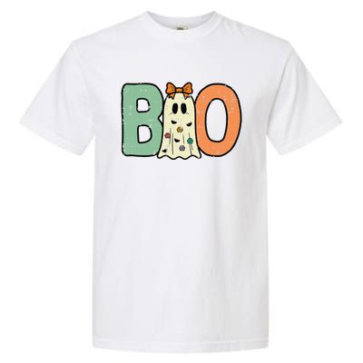 Halloween Boo Ghost Cute Garment-Dyed Heavyweight T-Shirt