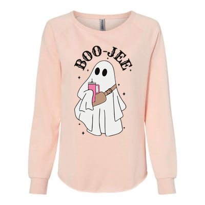 Halloween Boo Ghost Spooky Season Womens California Wash Sweatshirt