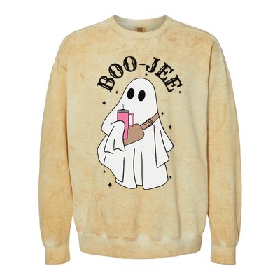 Halloween Boo Ghost Spooky Season Colorblast Crewneck Sweatshirt