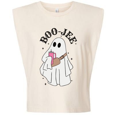 Halloween Boo Ghost Spooky Season Garment-Dyed Women's Muscle Tee