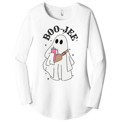 Halloween Boo Ghost Spooky Season Women's Perfect Tri Tunic Long Sleeve Shirt