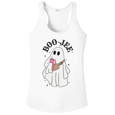 Halloween Boo Ghost Spooky Season Ladies PosiCharge Competitor Racerback Tank