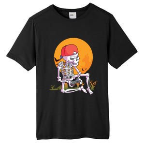 Halloween Boy Gamer Gaming Skeleton Boy Tall Fusion ChromaSoft Performance T-Shirt