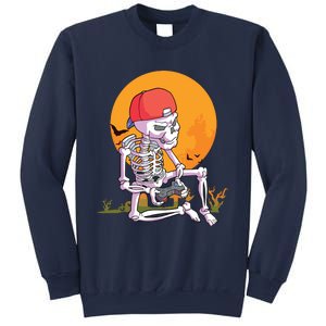 Halloween Boy Gamer Gaming Skeleton Boy Sweatshirt