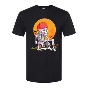 Halloween Boy Gamer Gaming Skeleton Boy Softstyle CVC T-Shirt