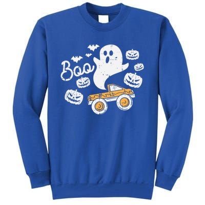 Halloween Boo Ghost Monster Truck Costume Gift Tall Sweatshirt