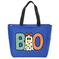 Halloween Boo Ghost Cute Costume Zip Tote Bag