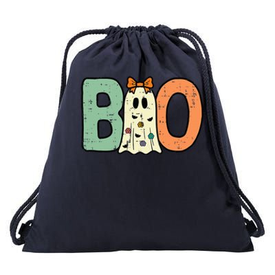 Halloween Boo Ghost Cute Costume Drawstring Bag