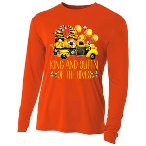 Honey Bee Gnome Hives Truck For Beekeeper King And Queen Funny Gift Cooling Performance Long Sleeve Crew