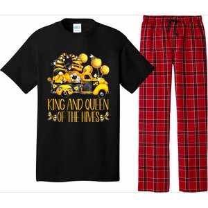 Honey Bee Gnome Hives Truck For Beekeeper King And Queen Funny Gift Pajama Set